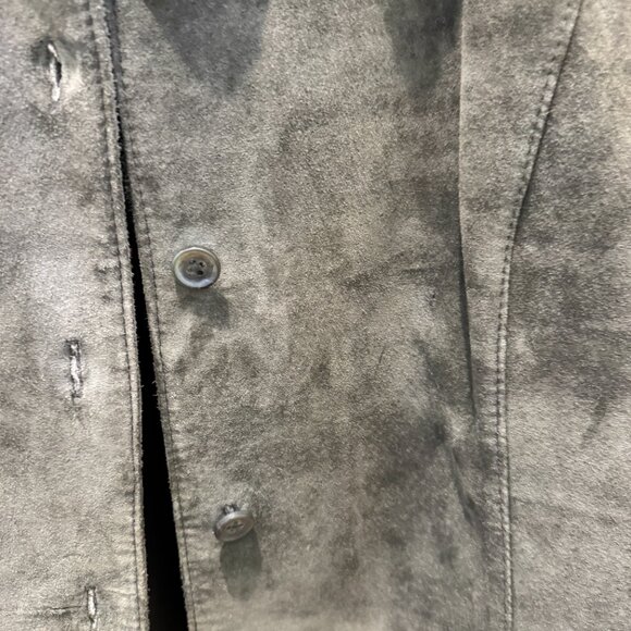 Alfani Green Suede Shirt Jacket – Women’s Large - Picture 3 of 13